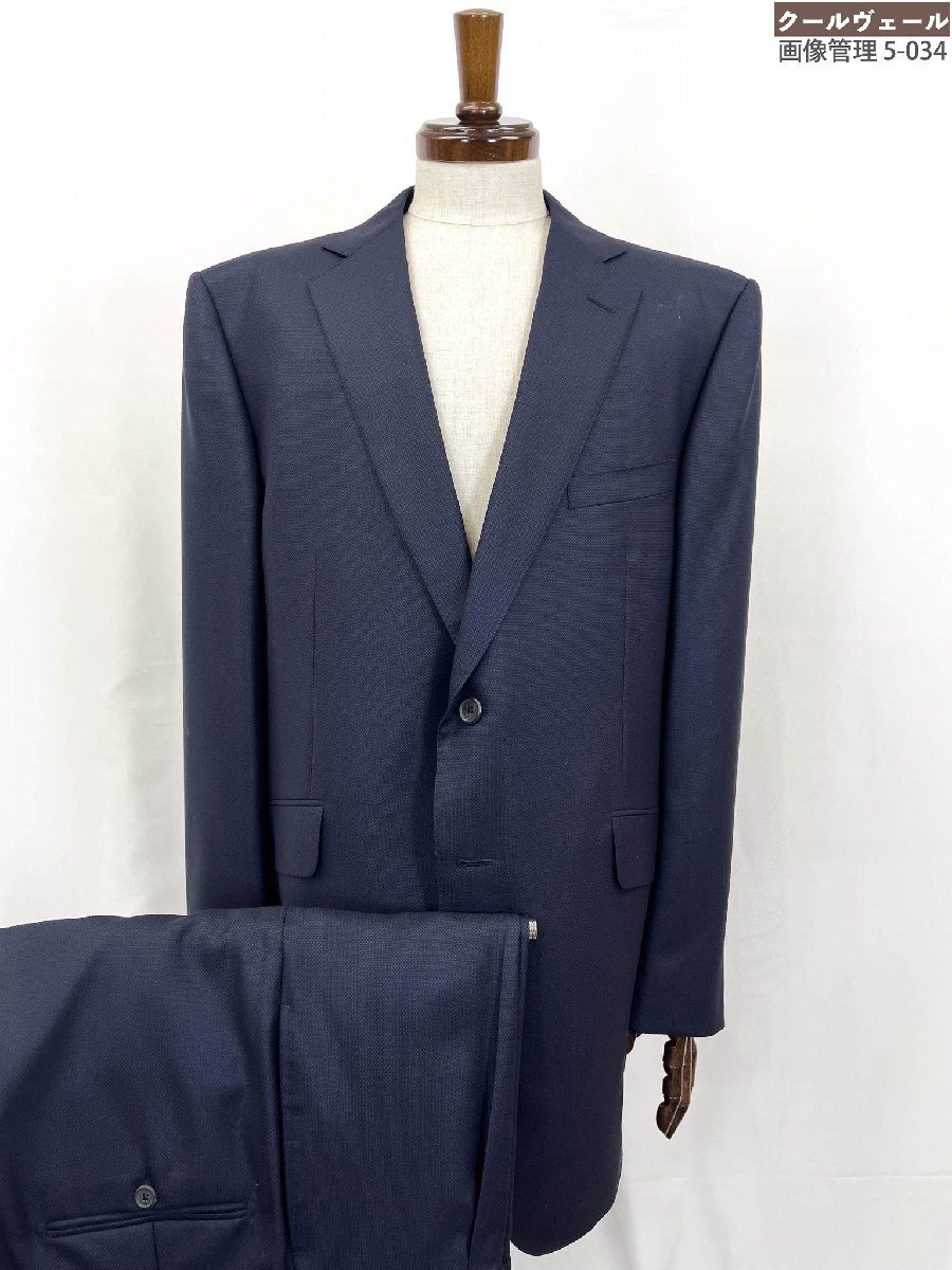 超美品【アルフレッドダンヒル Alfred Dunhill】ST.JAMES FIT 21P2DG シングル2B 織柄背広 (メンズ) 56S/56J 米国海軍 ★35MSB0164★ 【中古】