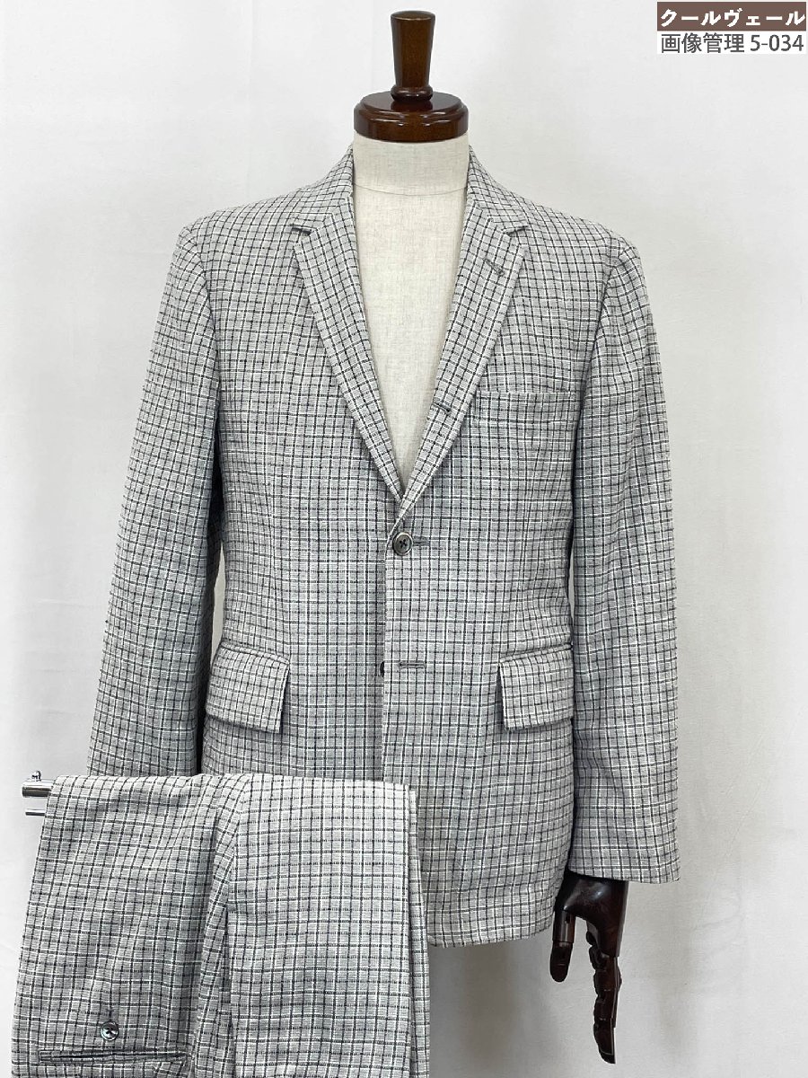 極美品 【トム赤銅色 THOM BROWNE】 MJU426A-07683035 3名取り草段返り 読み合わせる柄背広 (メンズ) size1 ともし火薄墨色 ★35MSB0218★ 【中古】