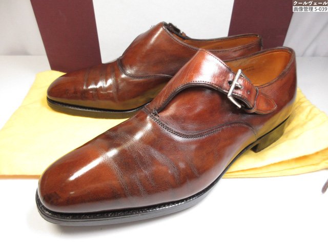 【ジョンロブ JOHN LOBB】 ジャーミン JERMYN サイドストラップシューズ (メンズ) size6.5E8896 赤銅色系 ★37MZB0223★ 【中古】