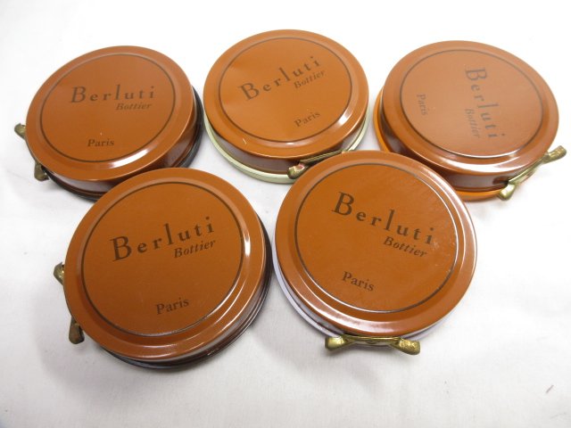 【ベルルッティ Berluti】 純然たる シュークリーム 蝋涙 100ml 5個書き割り シュー世話をする (メンズ) まとめ売り♪ ★4MEB0016★ 【中古】