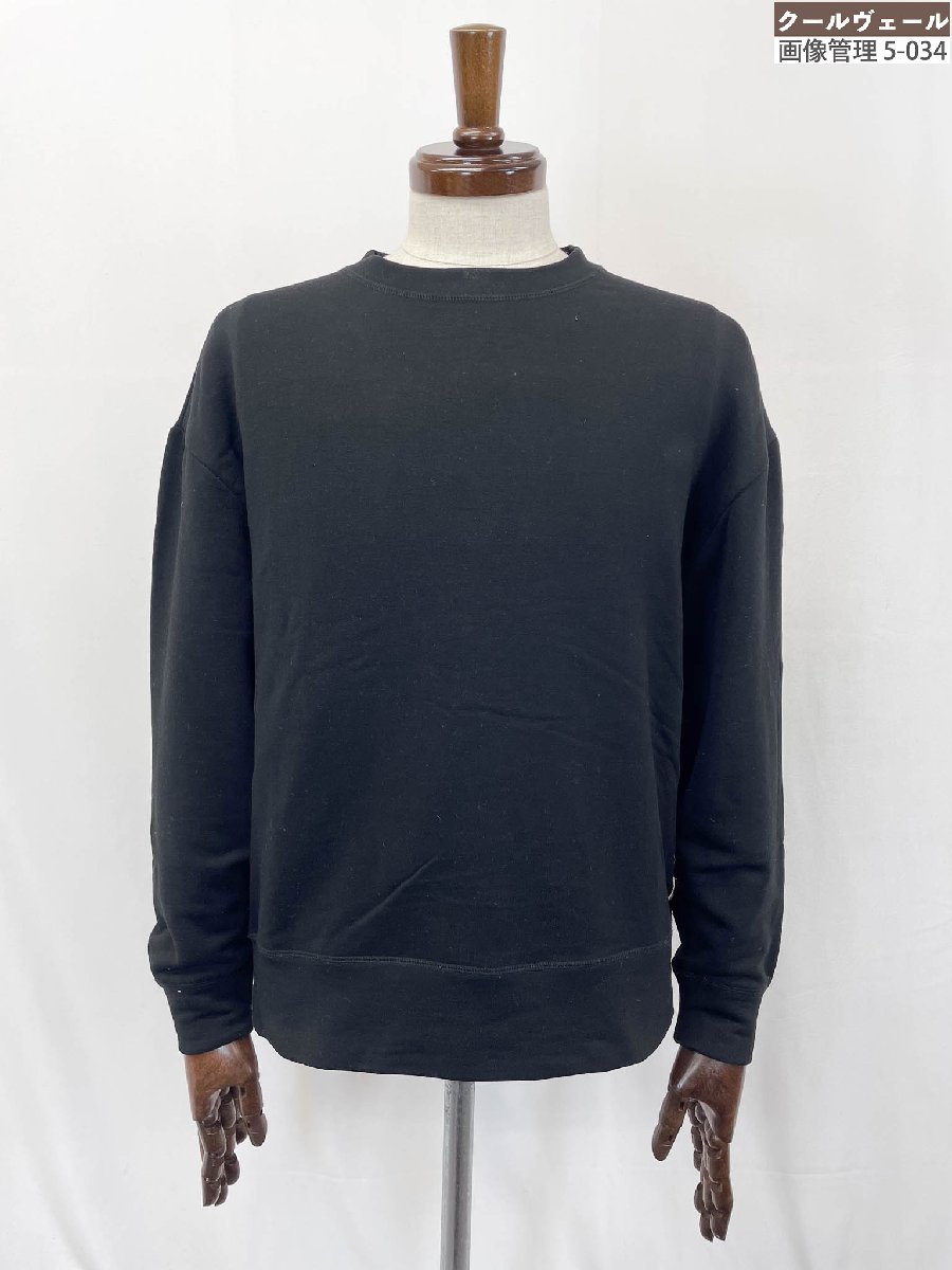 超美品 【オーカトランク AUXCA. TRUNK】カシミール混 伸ばすこと 長袖カットソー (メンズ) sizeS 黒いこと 01-008-11-2-9770 ★33MTB0107★ 【中古】