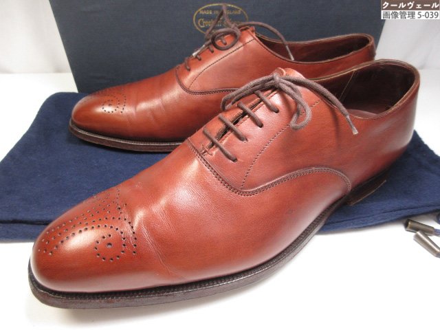 美品 【クロ毛布＆ジョーンズ】 CONWAY コンウェイ お手て評点 内羽毛なめし革シューズ (メンズ) size7D チェス中毒者系 ★37MZB0450★ 【中古】
