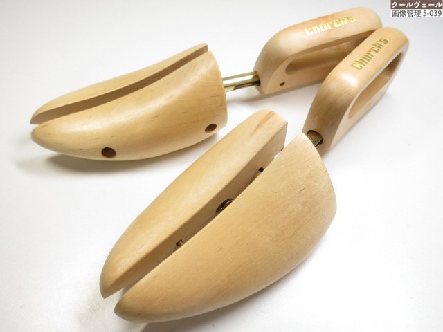 美品 【教会堂 Church’s】 シュー天然木 シューGK (メンズ) sizeM 意味有りげなお靴の庫入れに♪ ★37STB0033★ 【中古】