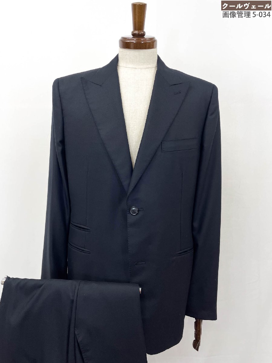 極美品【エルメス HERMES】A9310F 2B背広 最御膳上等170\u0027出どころ 絹地100%刷り上げる柄裏地 (メンズ) size54/DROP8R 黒いこと系 ★35MSB0356★ 【中古】