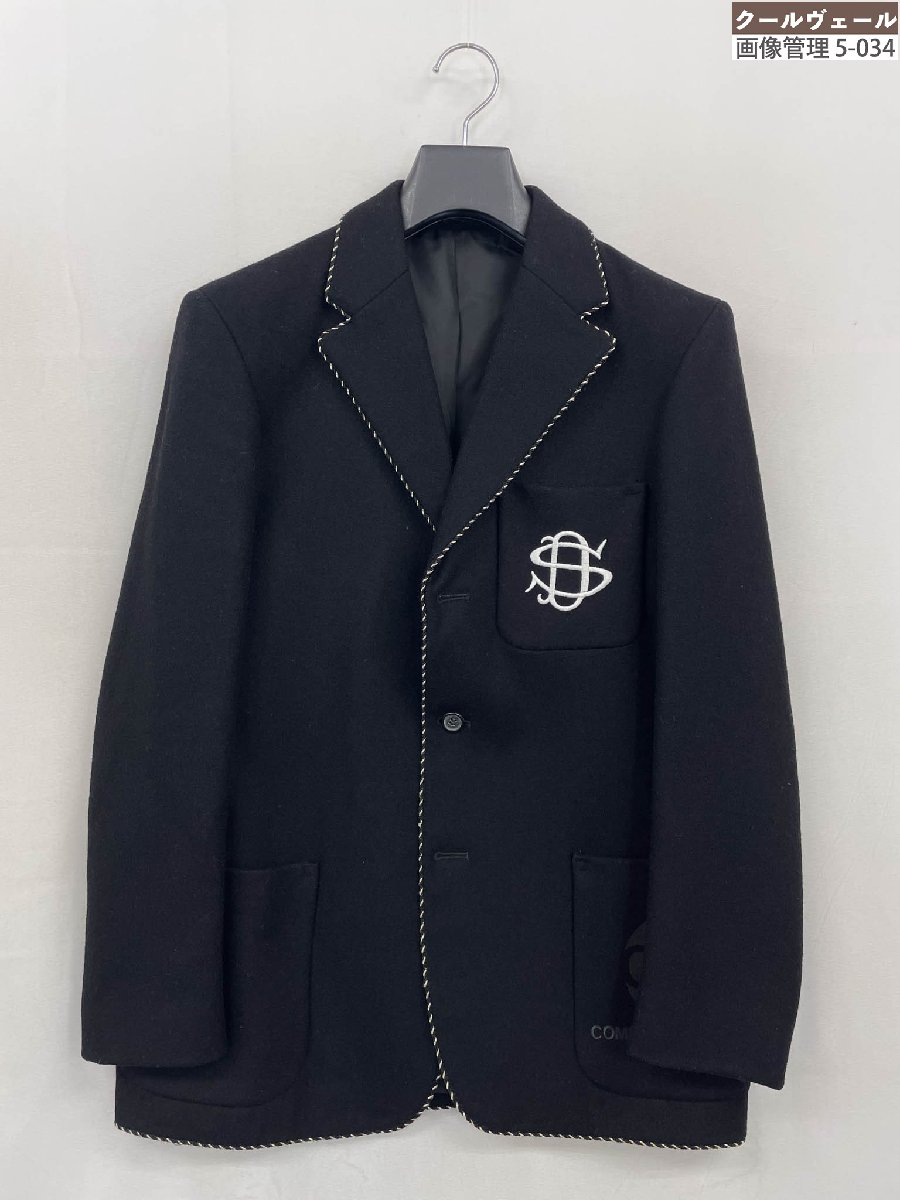 超美品【コムデギャルソン COMME des GARCONS】IJ-J003 AD2012 3ボタン スクールジャケット LESTER BOWDEN (メンズ) M 黒 ★32MJB0345★　【中古】｜クール・ヴェール 店