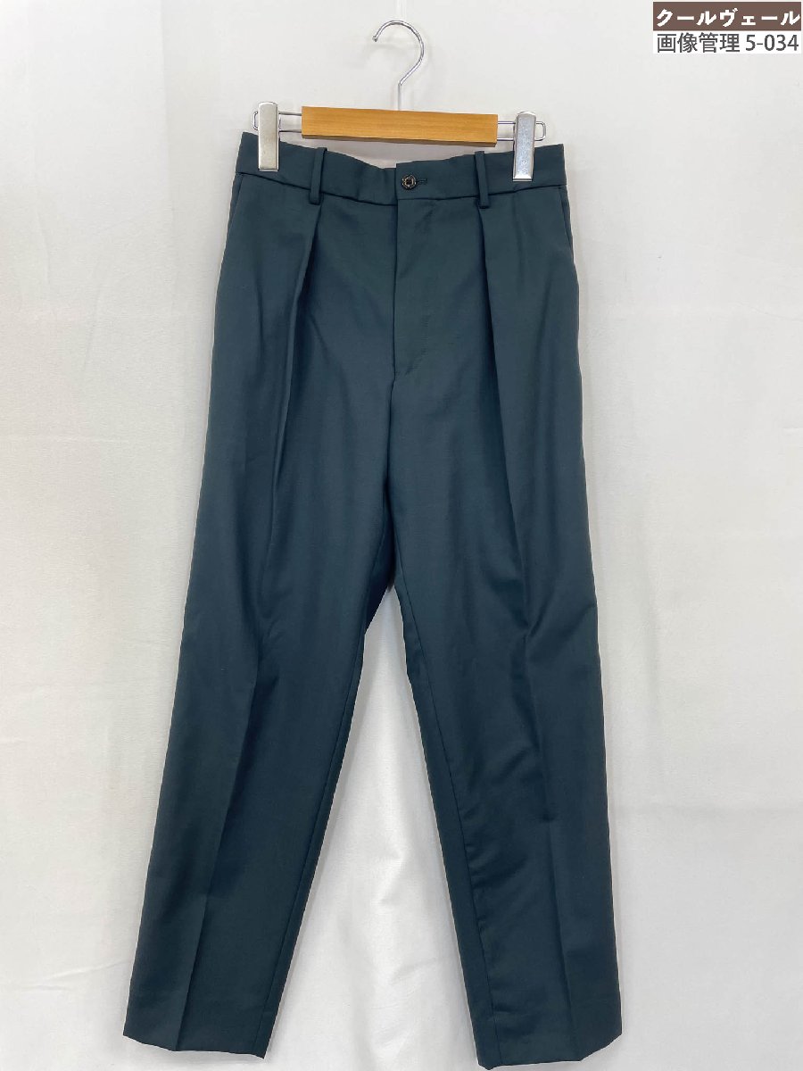極美品【マーカウェア MARKAWARE】A23A-07PT01C ウールスラックス 1タック (メンズ) size1 モスグリーン系 ★33MPB0259★ 【中古】|クール・ヴェール 店