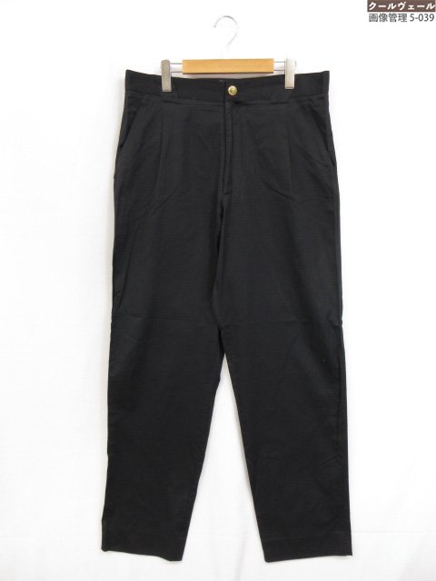 アーカイヴ 美品【ジャンニヴェルサーチ】 メデューサボタン コットンスラックス パンツ (メンズ) size52 ブラック イタリア製 ◎33MPB0310 【中古】|クール・ヴェール 店