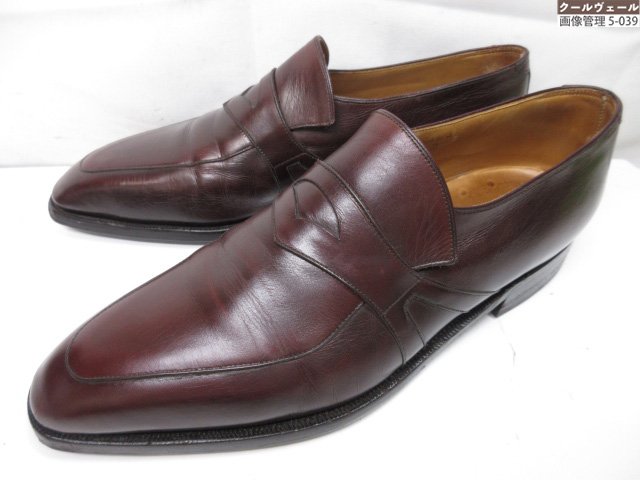 美品【コルテ CORTHAY】RASCAL レザーコインローファー (メンズ) size9 ブラウン ◎39MZB0781◎ 【中古】|クール・ヴェール 店