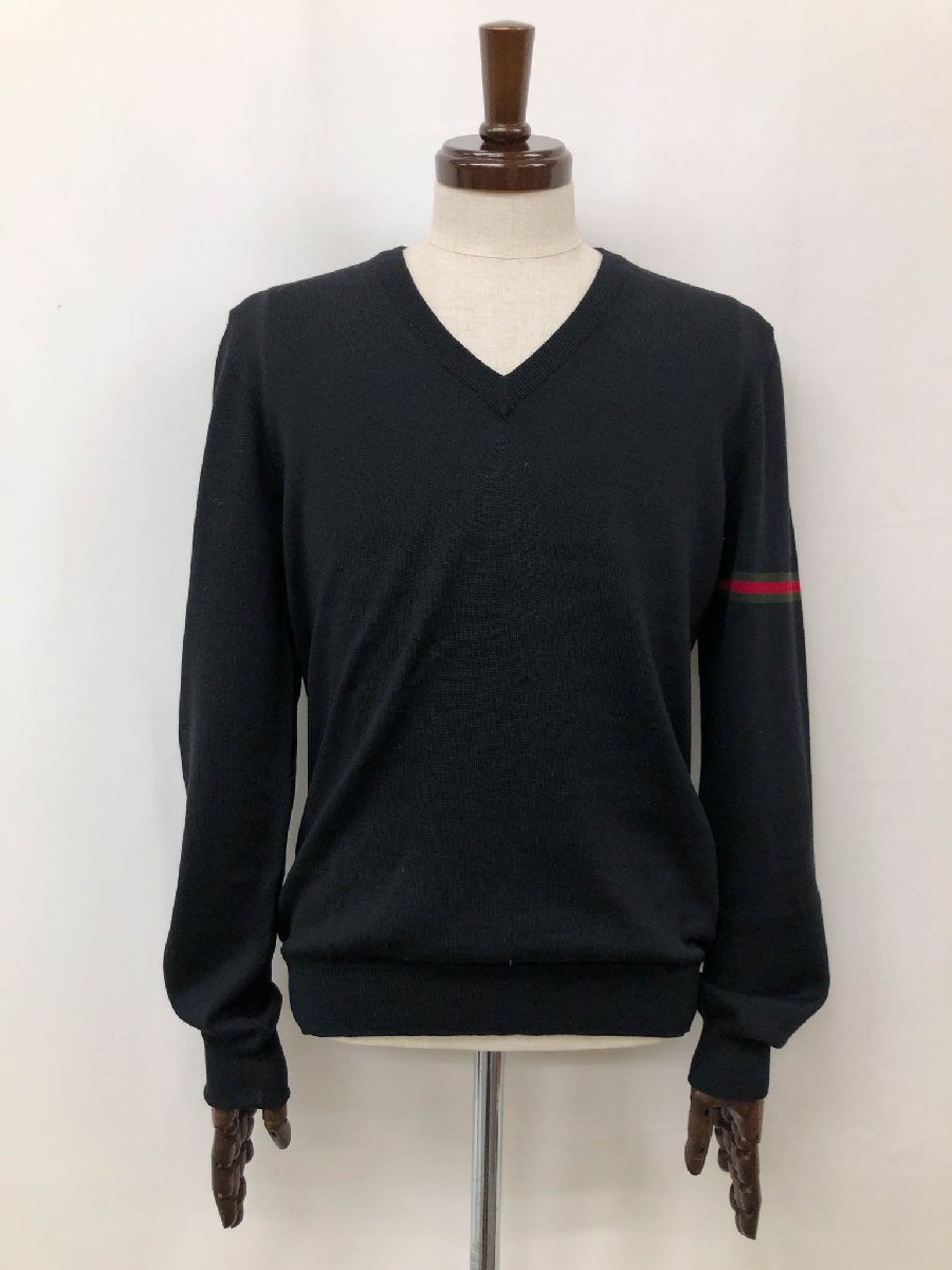 ◆GUCCI◆ Vネック長袖カットソー シェリーライン グッチ 楽天市場】GUCCI(グッチ) GG ロゴ ニット トップス ファッション