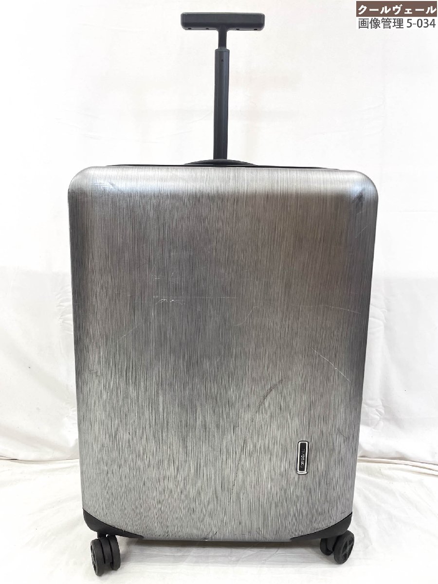 【サムソナイト Samsonite】 INOVA スピナー75 100L ポリカーボネイト 持ちはこび入れもの 旅行バッグ (メンズ) 薄墨色★5SC0394★【中古】