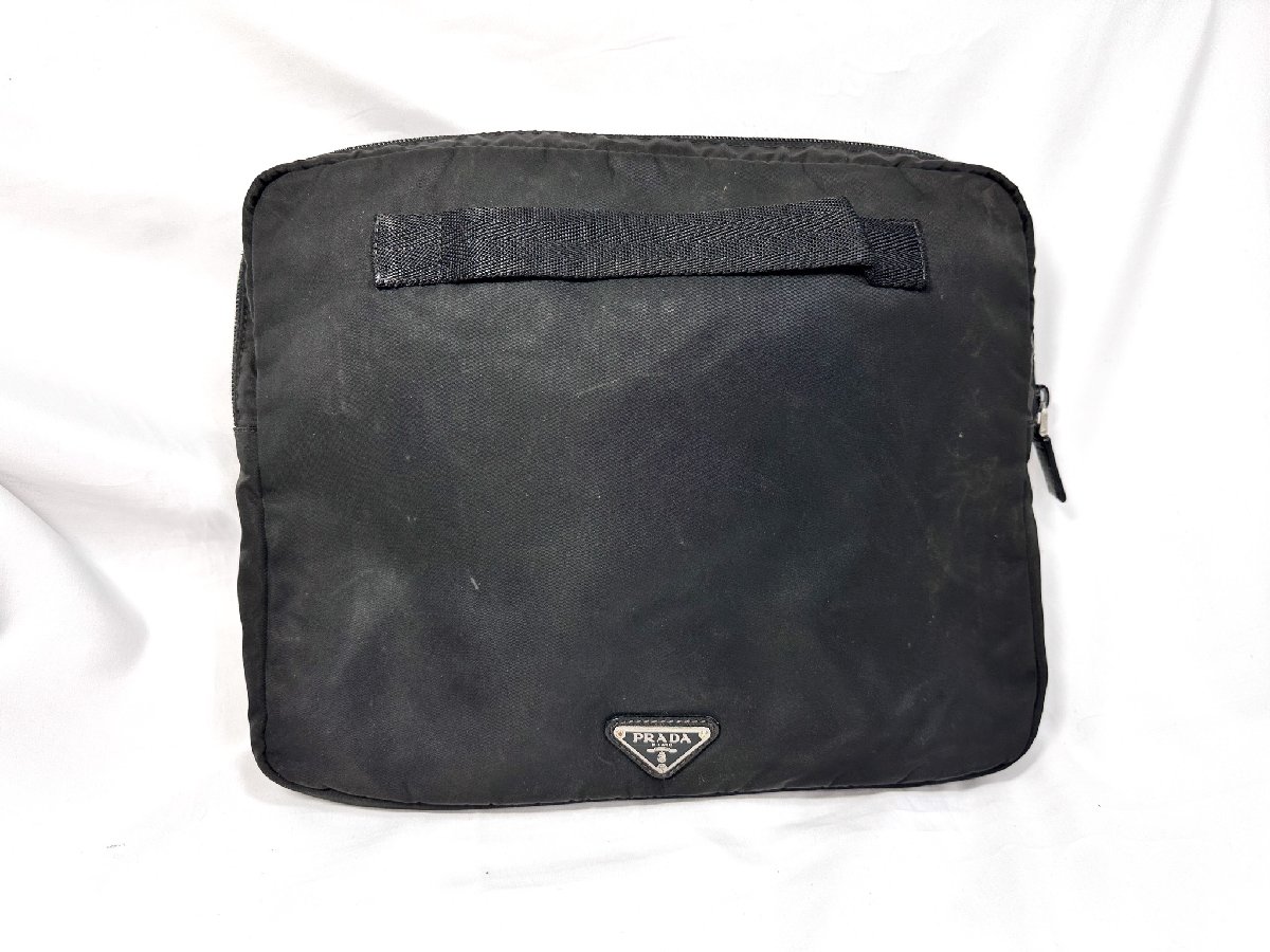 楽天市場】プラダ バッグ パソコンバッグ ナイロン ブラック クラッチ