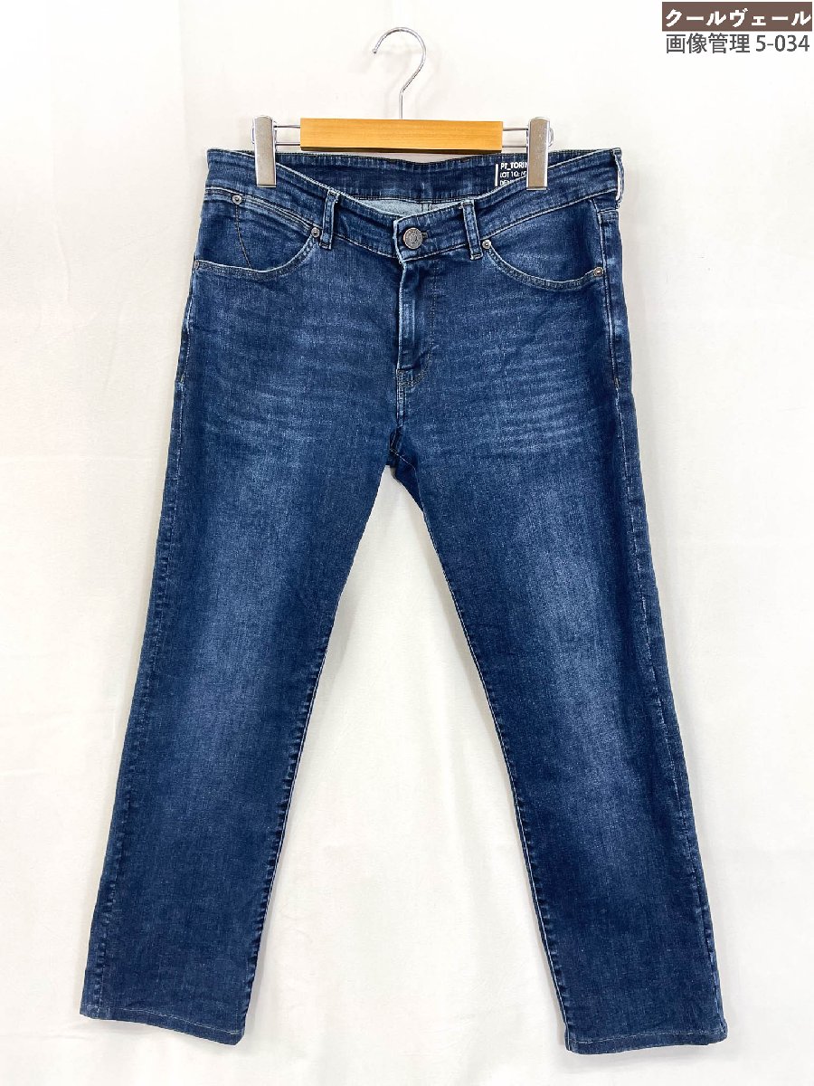 超美品【ピーティー トリノPT TORINO】コットン デニム パンツ (メンズ) size33 インディゴブルー C5DJ05Z1XMIN 0A30 ★38MPA4956 【中古】