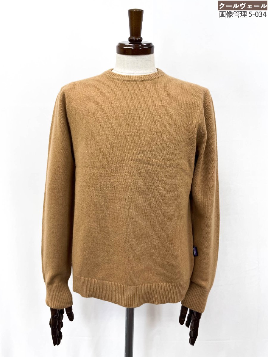 極美品【パタゴニア PATAGONIA】STY50525 カシミア95％&times;ウール5％ クルーネック長袖ニット ミドルゲージ (メンズ) S ブラウン ◎37MNB0185【中古】｜クール・ヴェール 店