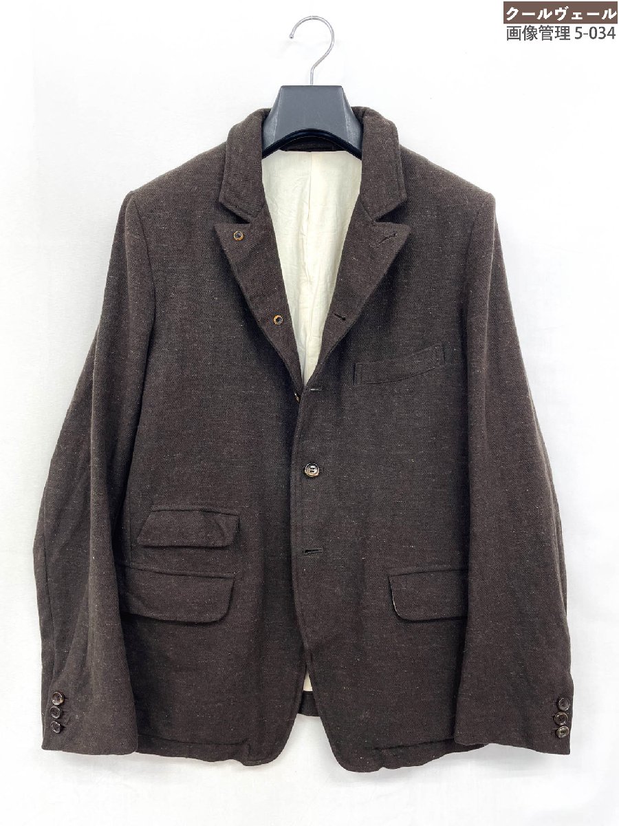 美品【アボンタージ A VONTADE】VTD-0172-JK オールドポッタージャケット 毛53％/綿47％ ヘリンボーン柄 (メンズ) S ブラウン系◎32MJB0492【中古】｜クール・ヴェール 店 9,240円