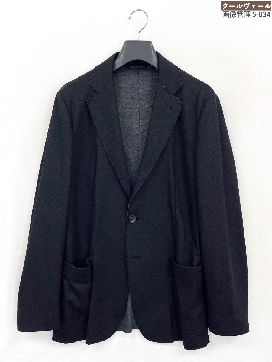 超美品【ジョルジオアルマーニ】9WGGG09R J000R Wフェイス アンコン仕立て ジャケット (メンズ) size50R チャコールグレー ◎37MJB0503◎【中古】｜クール・ヴェール 店