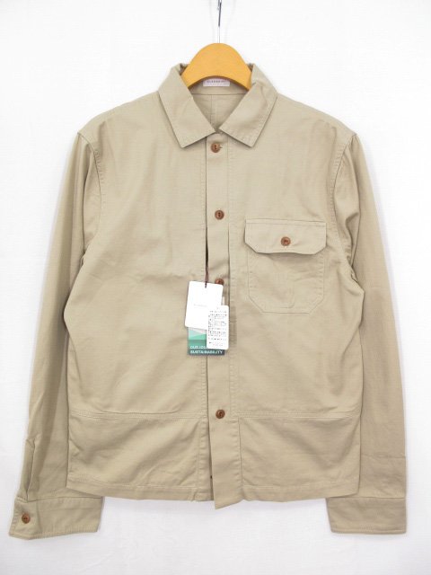 未当て嵌める【グランシャツ GLANSHIRT】5XN000 G6004 420 通貨価値57200円 細工物プルオーバー 長袖プルオーバー (メンズ) size40 ベージュ系 ★17GRS219★【中古】