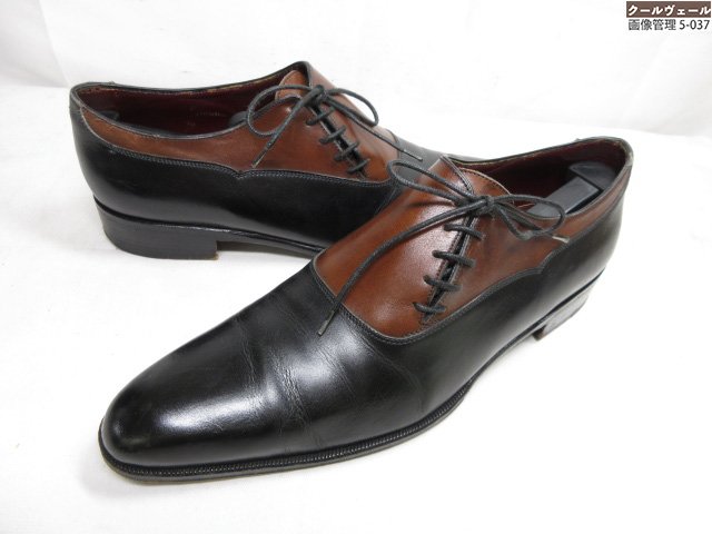 美品 【デュカル DUCAL】 バイカラーレザー 片方スピード競技シューズ (メンズ) size40.5 黒いこと×赤銅色 ★37MZB0231★【中古】