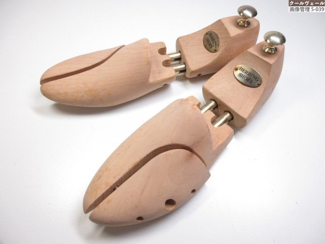美品 【HERRING SHOES ヘリングシューズ】 シュー天然木 シューGK (メンズ) size7 意味有りげなお靴の庫入れに♪★37STB0040★【中古】
