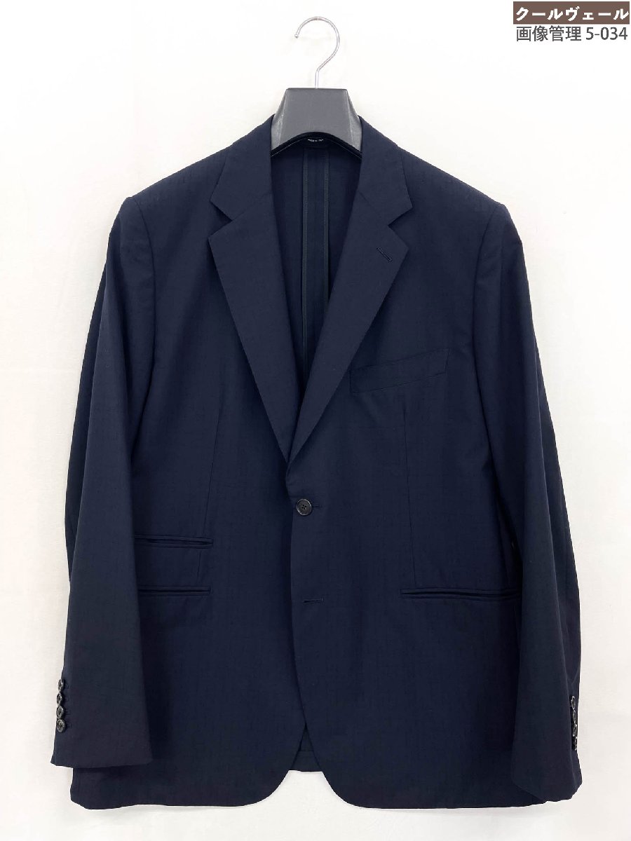 極美品【エルメス HERMES】G19821 2名取り草段返り上衣 アンコン仕立てもの うつり変わりH柄風出どころ130\u0027s (メンズ) 56/DROP8R 米国海軍★32MJB0291★【中古】