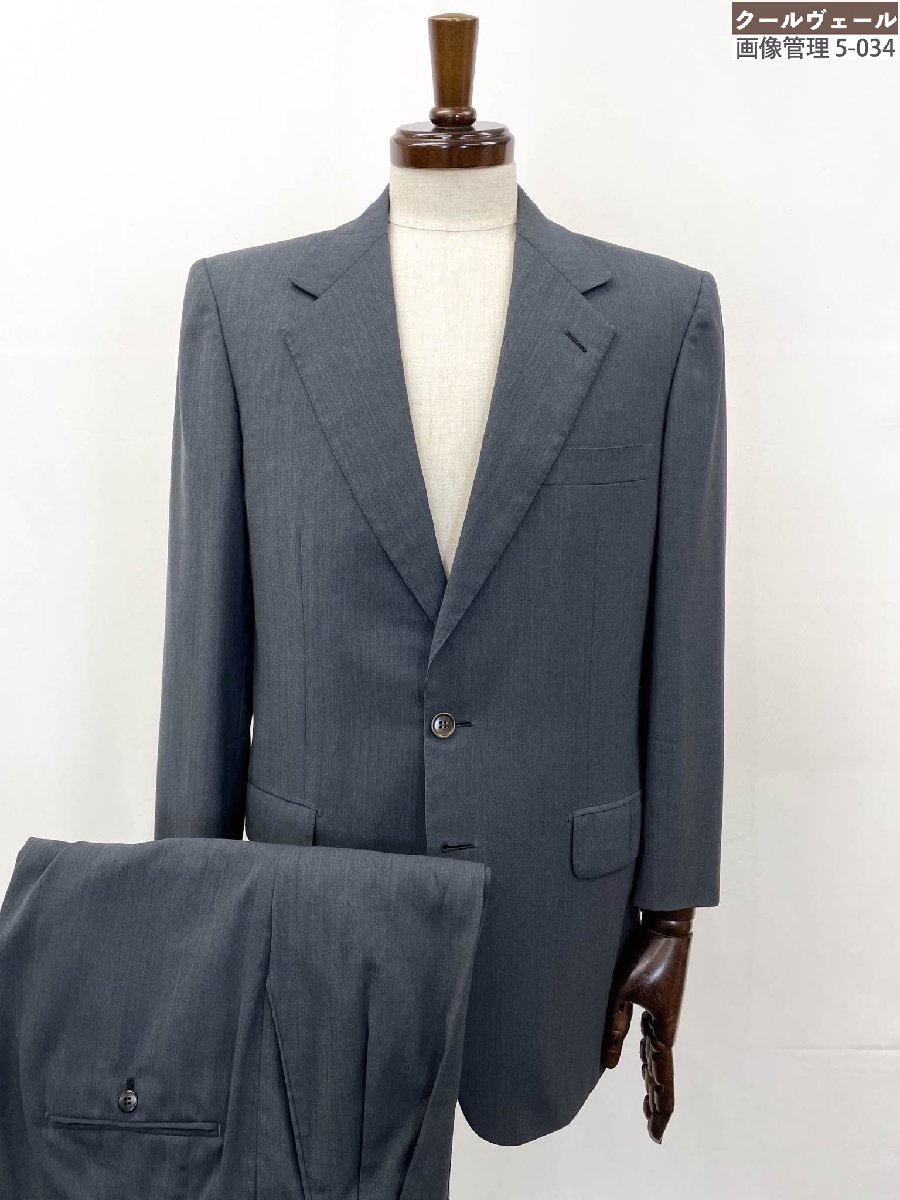 【ブリオーニ Brioni】2ボタン 織柄 スーツ (メンズ) size46C/DROP4 チャコールグレー系 ◎37MSB0727◎【中古】|クール・ヴェール 店