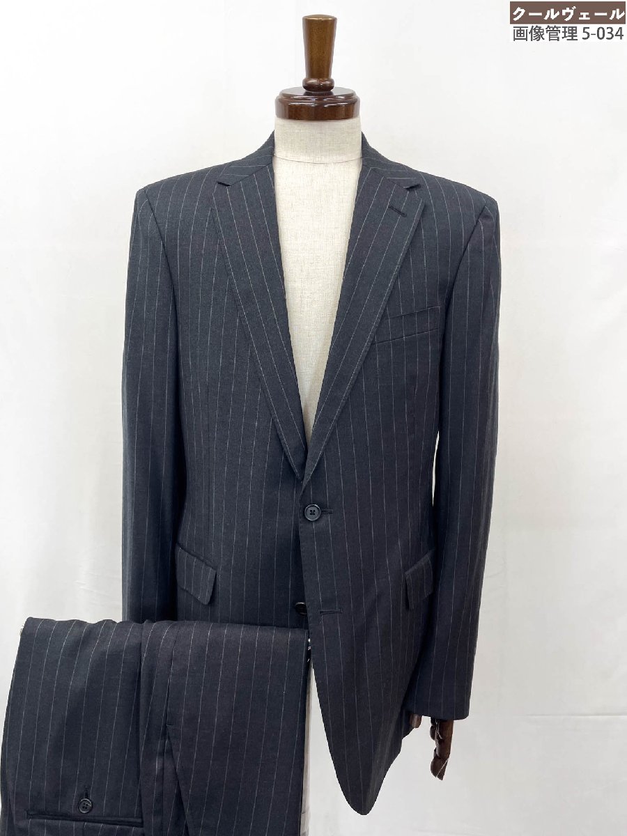 未使用品【ポロラルフローレン POLO RALPH LAUREN】シングル2ボタン スーツ (メンズ) size42 チャコールグレー ストライプ柄 ◎32MSB0776◎【中古】｜クール・ヴェール 店