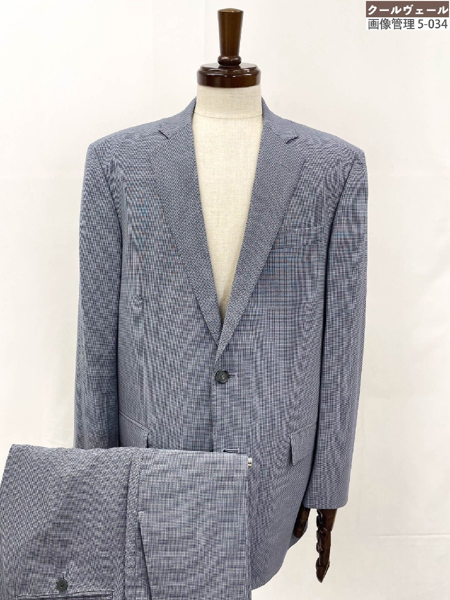 極美品【ブルックスブラザーズ】シングル 2ボタン 千鳥柄 レダ生地 スーツ REGENT FIT (メンズ) size42SHT 36W ネイビー系 ◎40MSB0863◎【中古】｜クール・ヴェール 店