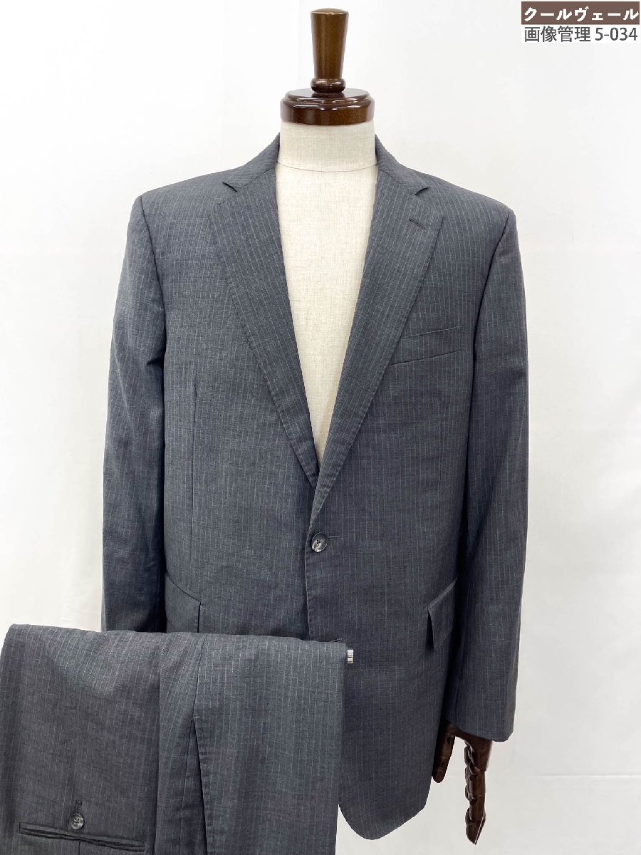 超美品【ブルックスブラザーズ1818】シングル 2ボタン ストライプ柄 スーツ REGENT FIT (メンズ) 40S/W34 ミディアムグレー ◎40MSB0861◎【中古】｜クール・ヴェール 店