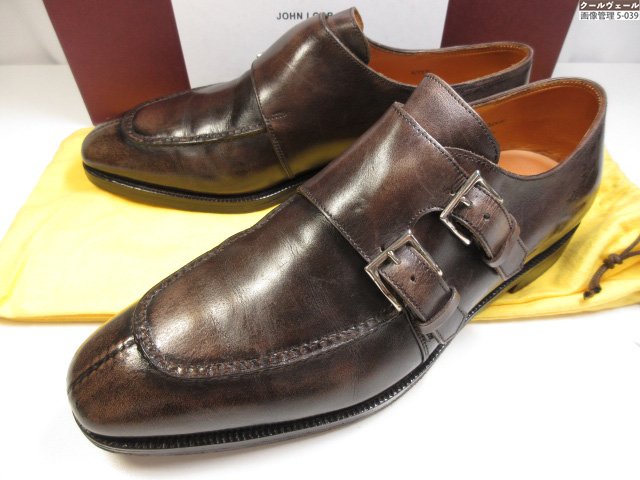 美品 【ジョンロブ JOHN LOBB】 イヤーモデル VINTAGE2000 ダブルモンクストラップシューズ (メンズ) size6.5E8896 赤銅色系 ★37MZB0204【中古】