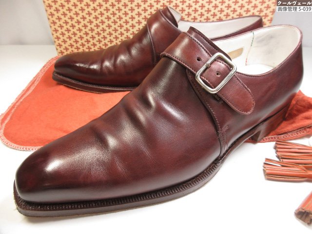 美品 【シルヴァノラッタンジ SILVANO LATTANZI】 モンクストラップシューズ  (メンズ) size25好いかげんに 最御前上等螺旋釘豚肉 赤銅色 ★37MZB0210【中古】