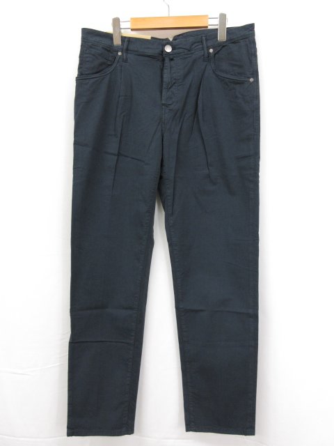 未使用 【インコテックス INCOTEX】 79BD03 SW771 815 定価60500円 コットンパンツ スラックス (メンズ) size33 ネイビー ◯3SLP0459◯　【中古】｜クール・ヴェール 店