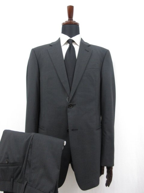 未使用品 【エンポリオアルマーニ EMPORIO ARMANI】 G LINE 2ボタン スーツ (メンズ) 54 チャコールグレー 無地 1ZVGBA 2153J ◯27EMP058【中古】｜クール・ヴェール 店