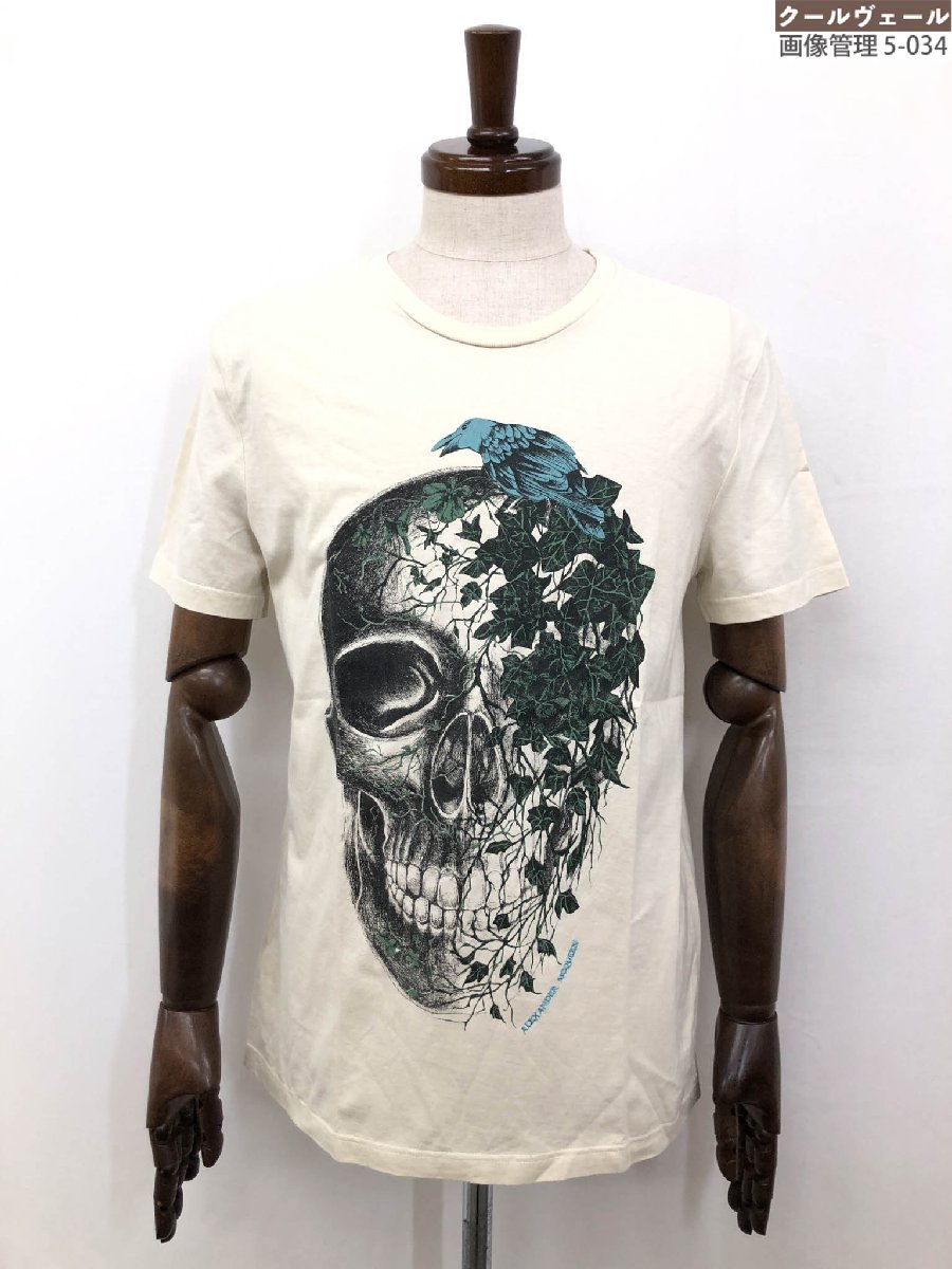 【Alexander McQueen】スカル プリント クルーネック Tシャツ imgrc0108266615.jpg