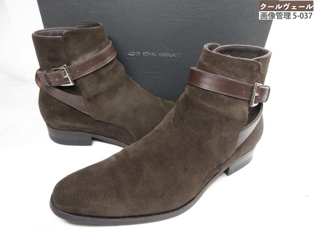 超美品 【フォーティーセカンドロイヤルハイランド】 ジョッパーブーツ スエードクロスなめし革 靴 (メンズ) size40 暗然たる赤銅色 ★37MZA8778★【中古】