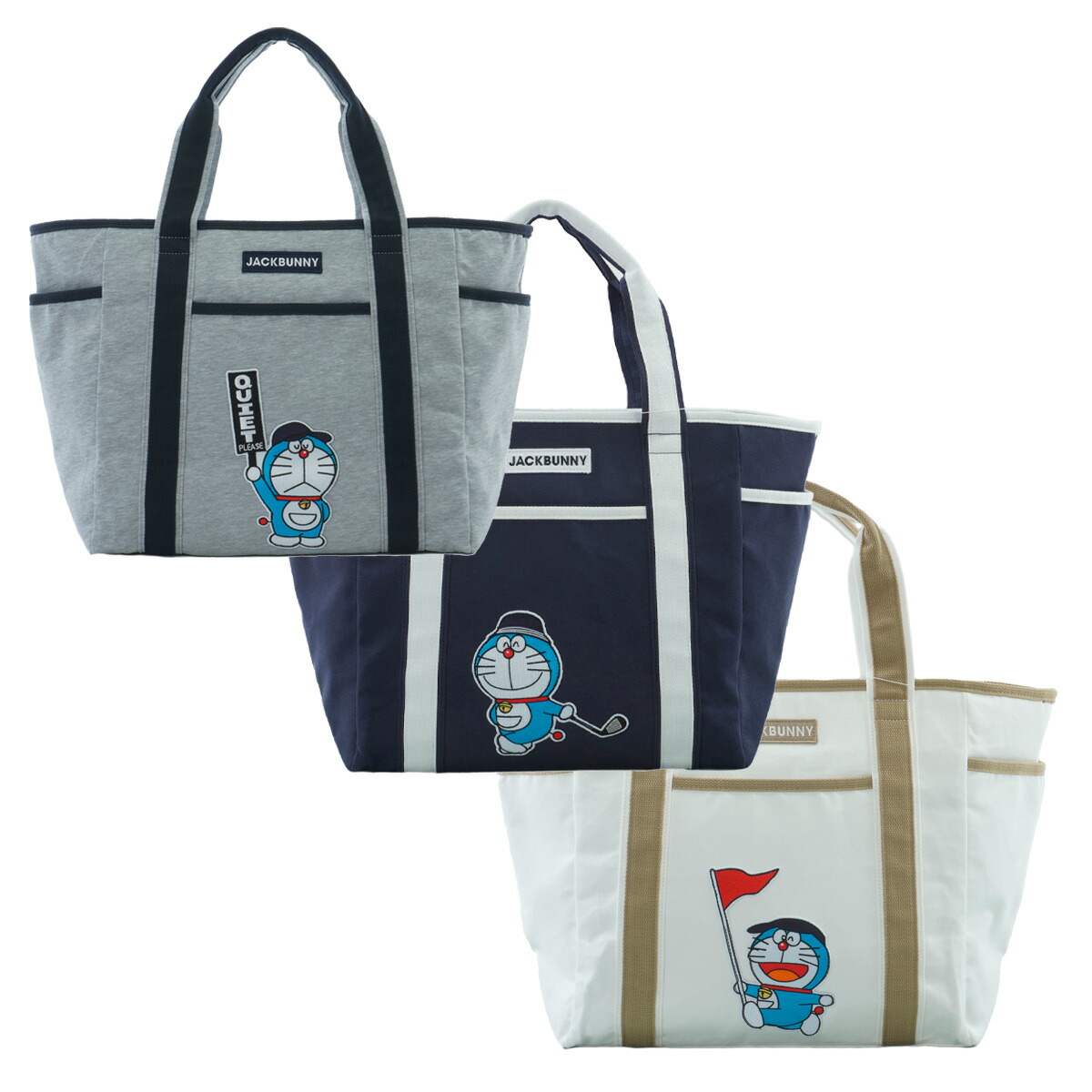 新品 JACK BUNNY×ドラえもん 大型 トートバッグ ショルダー付き 新品 JACK BUNNY×ドラえもん 大型 トートバッグ ショルダー付き