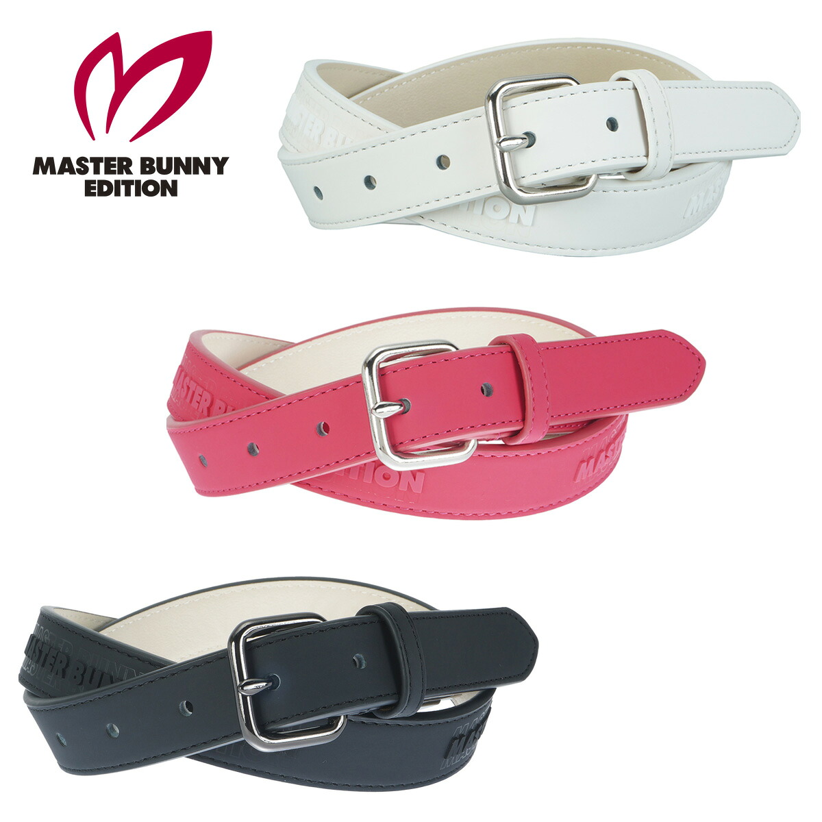 【月間MVP贏ち得る】マスターバニーエディション レディース 胴締め ロゴタイプ刷り上げる ゴルフ MASTER BUNNY EDITIO 2025秋冬
