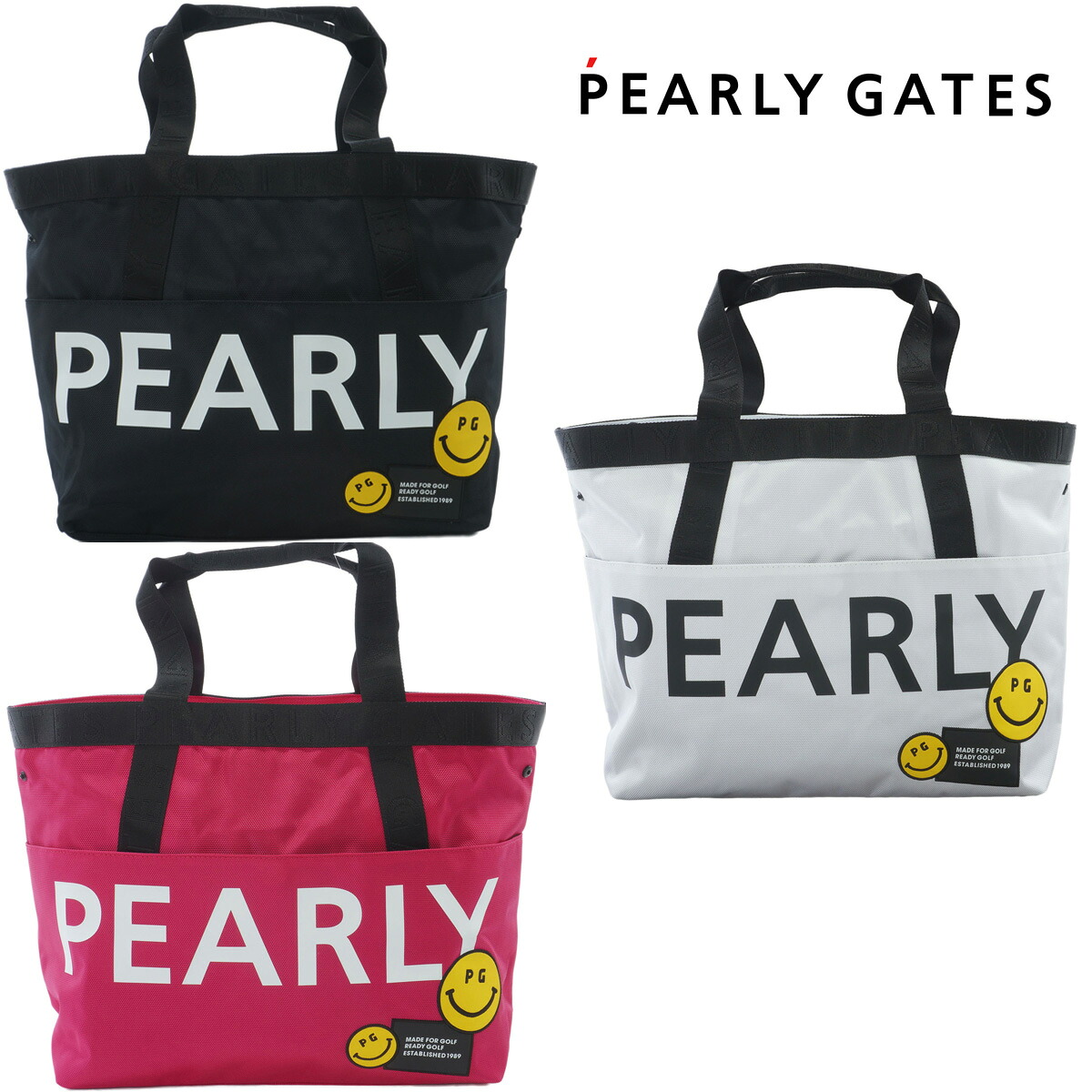 【月間MVP受賞】パーリーゲイツ ロゴ×PG SMILE ロッカーバッグ ゴルフ ユニセックス メンズ レディース PEARLY GATES 2025秋冬【送料無料】