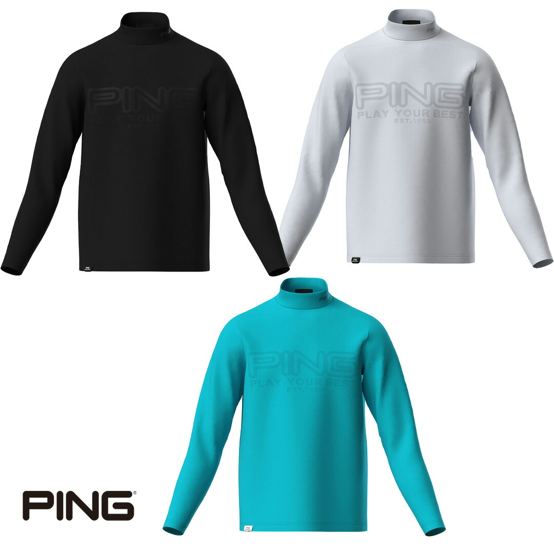【月間MVP勝ちえる】PING メンズ ハイネック プルオーバー 長袖 ダイアログボックスジャカード PERFORMANCE ゴルフ御召しもの ピン 2026春夏【貨物輸送無料】