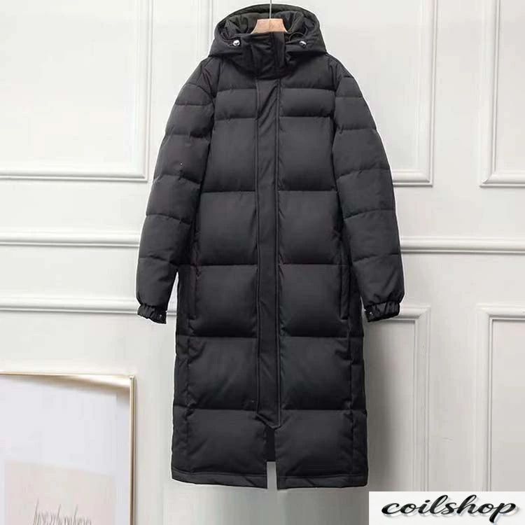 【押さえる500円OFF】保温性威風堂々たる 膝下丈 冬服 長椅子厚地の外套 メンズ レディース 中綿厚地の外套 超ロング厚地の外套 防寒