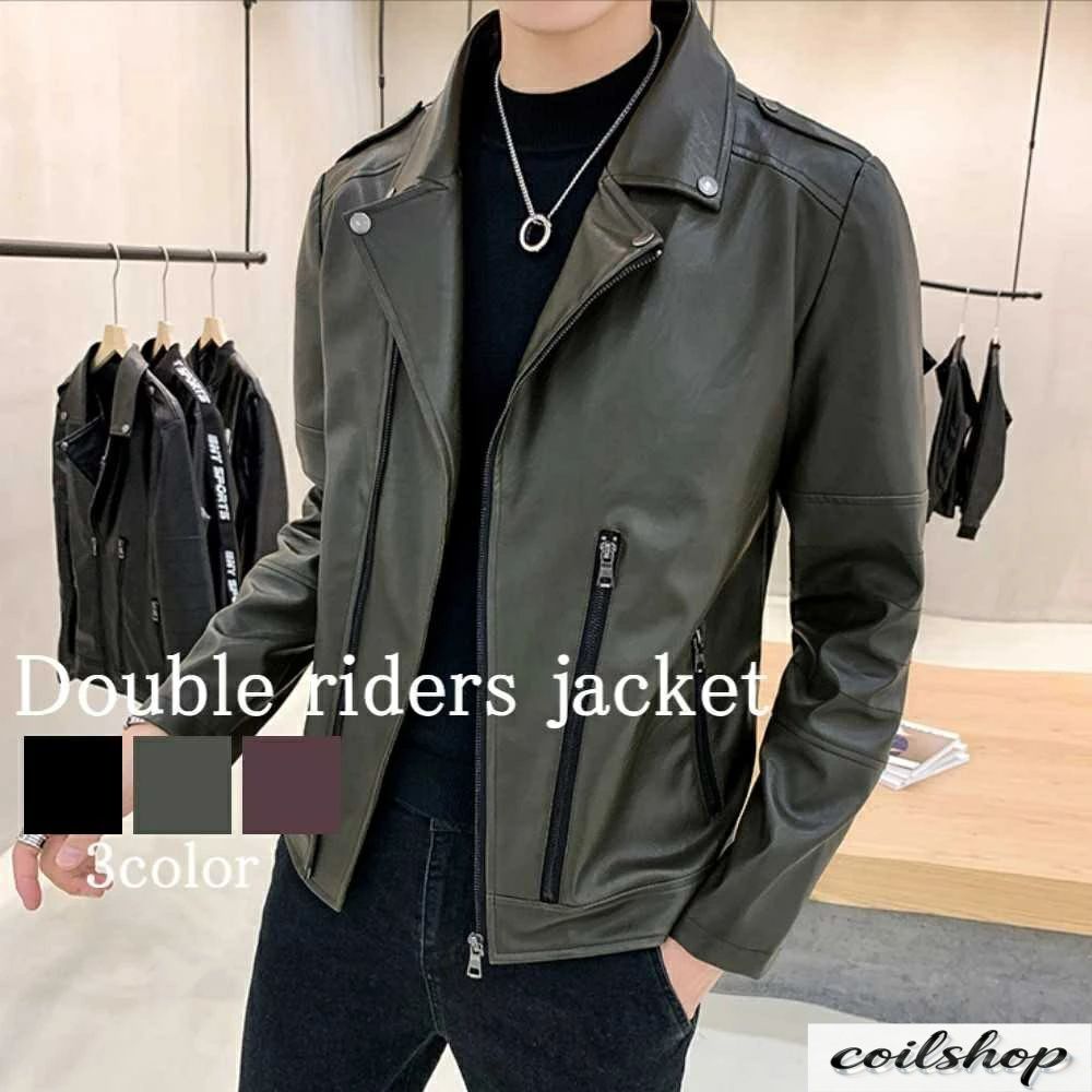 ライダースジャケット メンズ ダブルライダースジャケット 春 Tシャツ 着こなし セール 厚手 40代 ジャケット 黒 レザー アウター ライダース ブランド 秋 革ジャン バイク 革 おすすめ おしゃれ ダブル ショット レザージャケット スエード 冬 50代 シングル ブルゾン