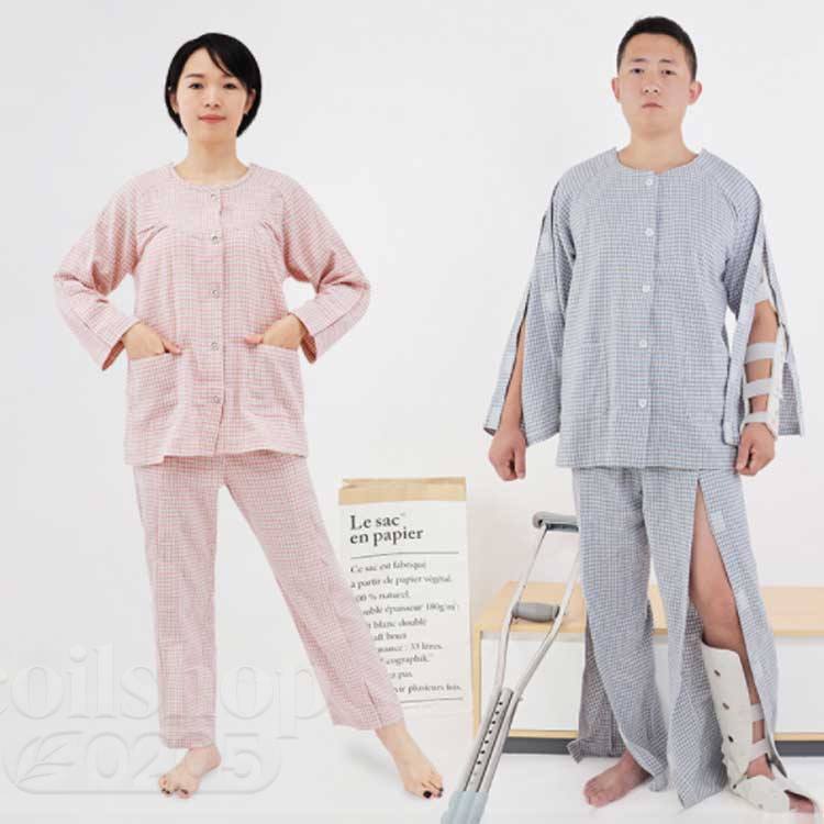 神通力磁気テープ＆ジップ2印字機！介護パジャマ メンズ レディース 全開 パジャマ 両開き お上さん 介護用 パジャマ セットアップ 盛りだくさん公々然たる 寝たきり 成人男性 春夏秋 入院 オムツ取り替えっこ 介護ズボン下 両脇全開 御部屋着 老いらく者 年がしら 上下書き割り M L XL 2XL