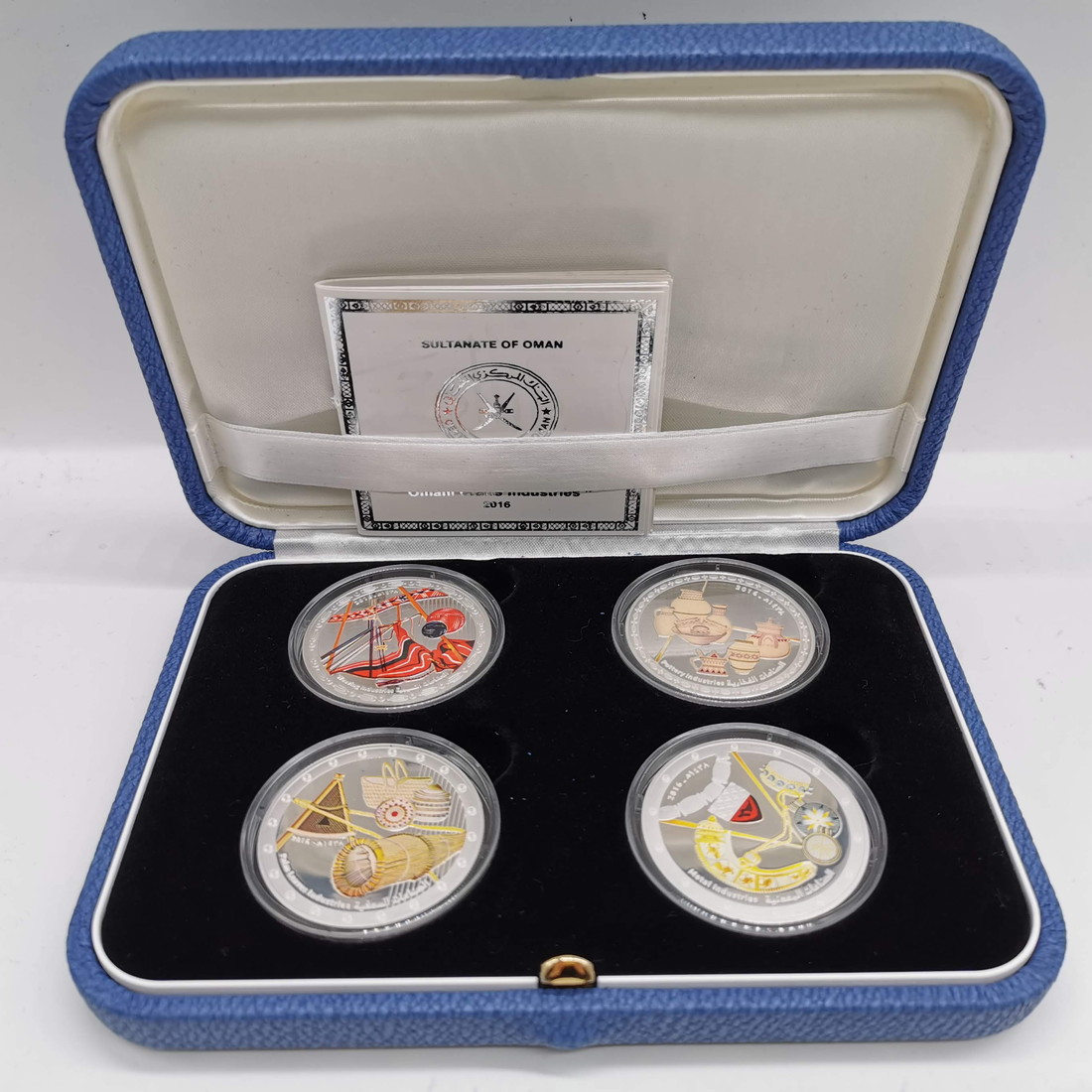Sultanate of Oman オマーン 1リアル プルーフ銀貨 2016 純銀 4種セット 『オマーンの工芸産業』