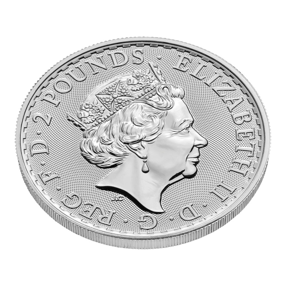 ☆即納追跡可☆ イギリス 2023 エリザベス2世 ブリタニア 2ポンド 1