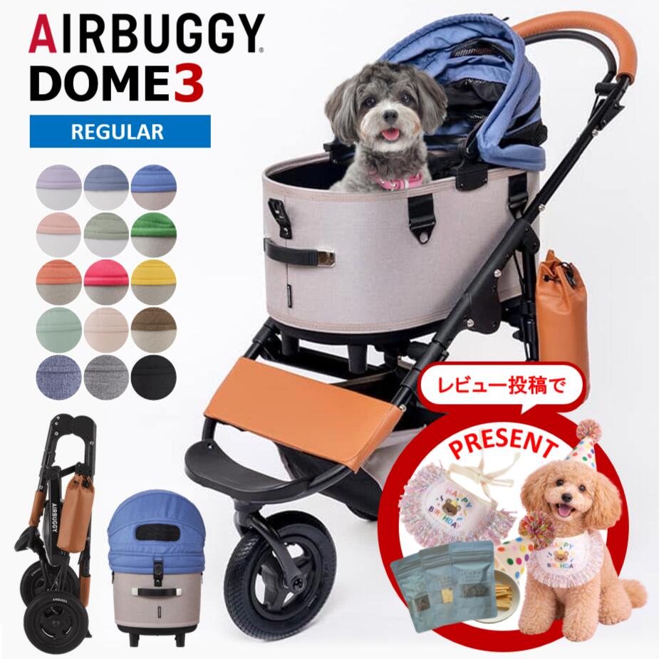 【レビューで特典♪】エアバギー 犬 ペット レギュラー ドーム３ ブレーキモデル AIRBUGGY DOME3 SET REGULAR 犬 猫 ペットカート お散歩 おでかけ 通院 旅行 中型犬 多頭飼い 正規保証 本体 CoKo coko COKO