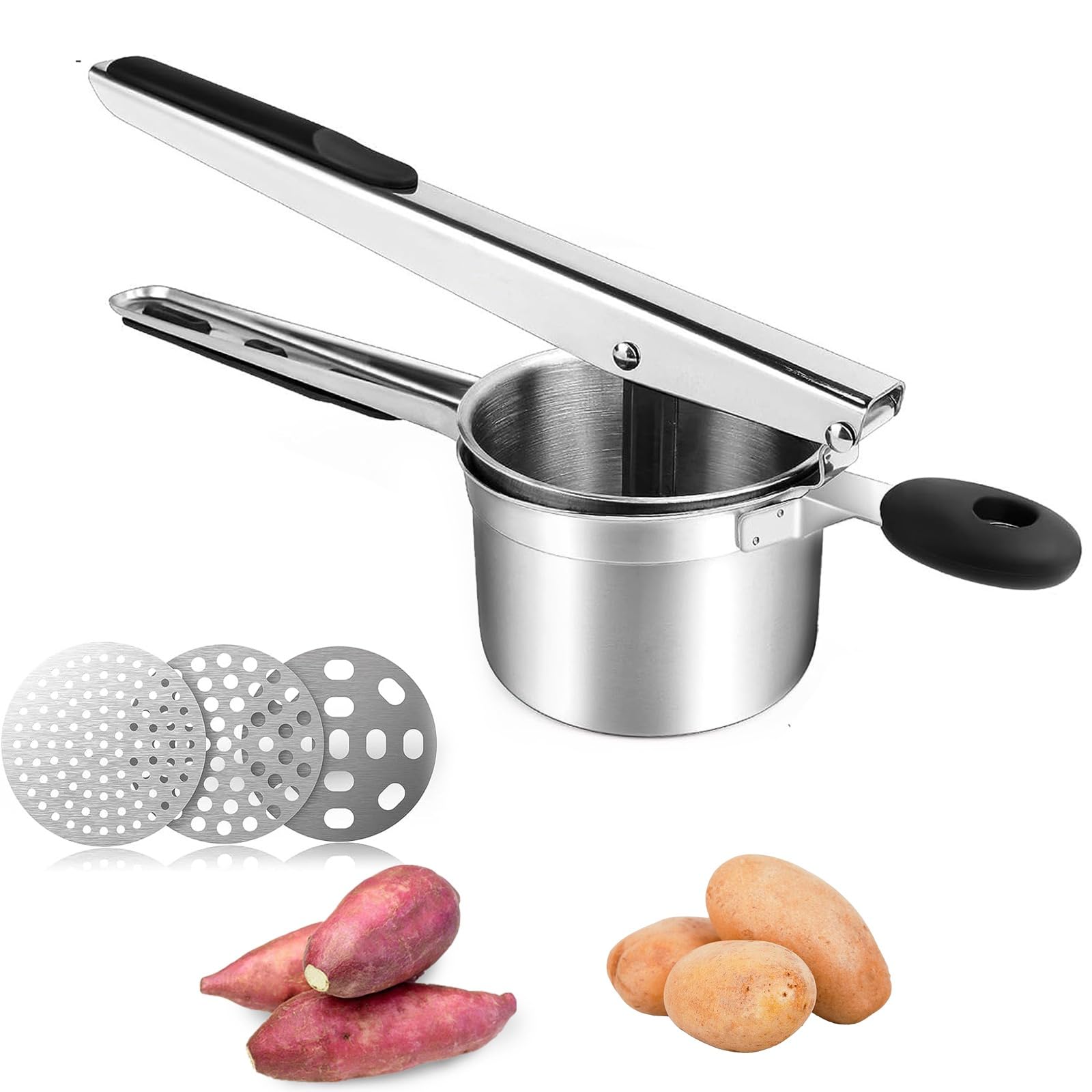 ロングポテト絞り機 + ポテトバスケット ロングポテト絞り機 ポテトバスケット付き Amazon｜フライド