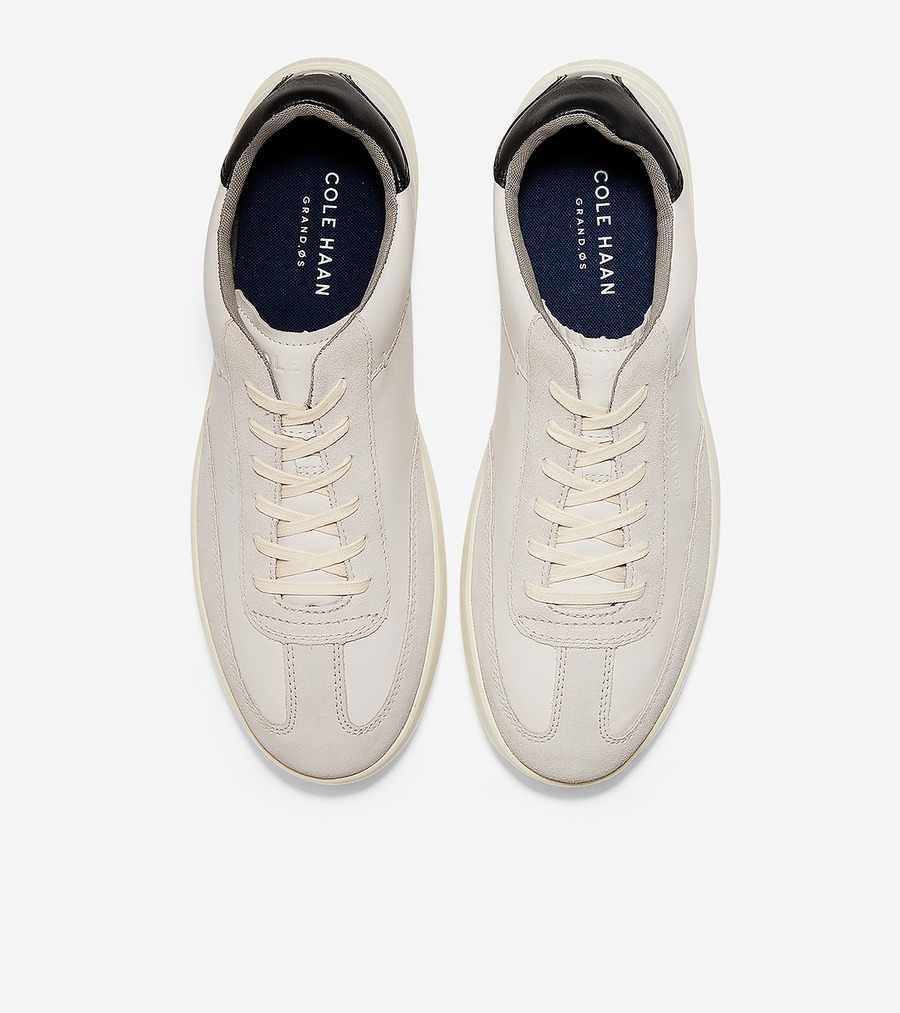楽天市場 コールハーン Colehaan アウトレット メンズ アウトレット シューズ スニーカー グランド クロスコート ターフ スニーカー Mens C アイボリー レザー スエード コールハーン 楽天市場店