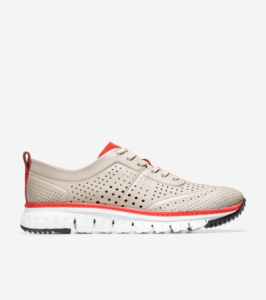 50 Off コールハーン Colehaan アウトレット メンズ アウトレット シューズ スニーカー ゼログランド レーザー パーフォレーテッド スニーカー Mens C ダヴ ホワイト スカーレット 60 Off Cataractresearch Org