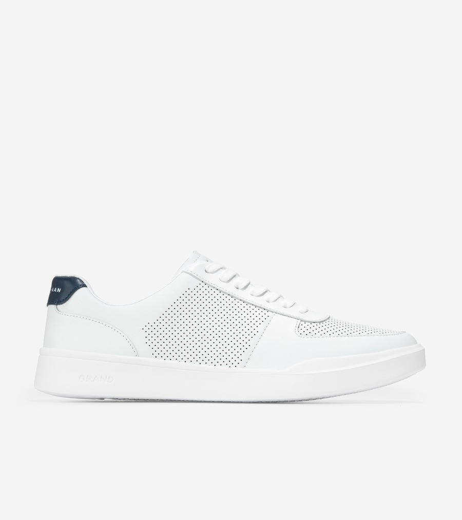 電話を掛けるハーン Colehaan 逃げ口 メンズ 逃げ口 シューズ スニーカー 地びた はりつけ台厚地の外套 今めかしい パーフォレーション スニーカー mens C33987 オプティック 白いこと / ピーコート
