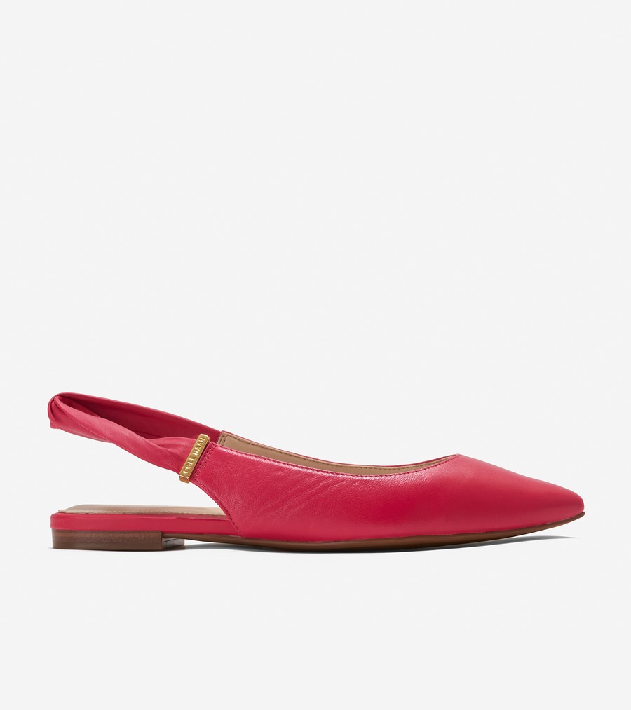 コールハーン Colehaan アウトレット ウィメンズ アウトレット シューズ バレエ フラット エデン スキマー Womens W21155  ブライト ベリー レザー バレエシューズ