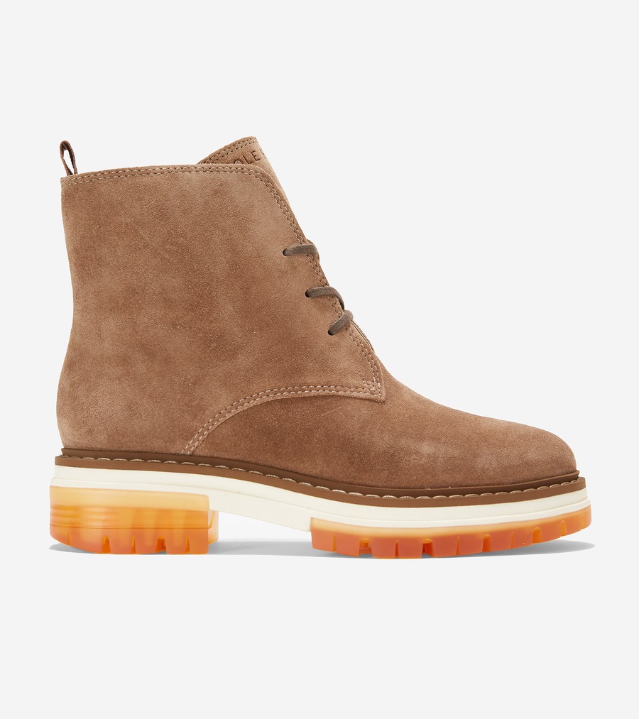 電話を掛けるハーン Colehaan 逃げ口 ウイメンズ シューズ ブーツ \u0026 ブー紅茶 タホ フェザーフィール スピード競技 繰り上げる ブーツ womens W25087 赤銅色 スエードクロス