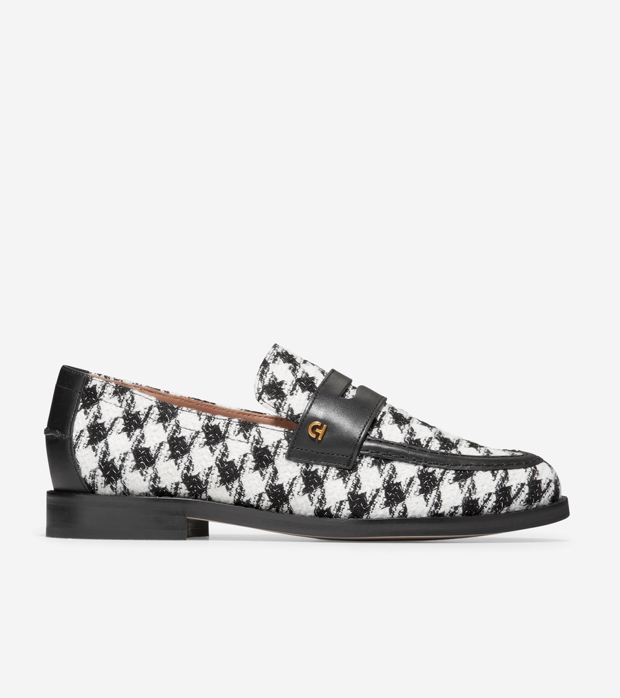 コールハーン Colehaan アウトレット レディース ウィメンズ シューズ ローファー & モカシン ラックス ピンチ ペニー ローファー womens W28660 メタリック ハウンドトゥース